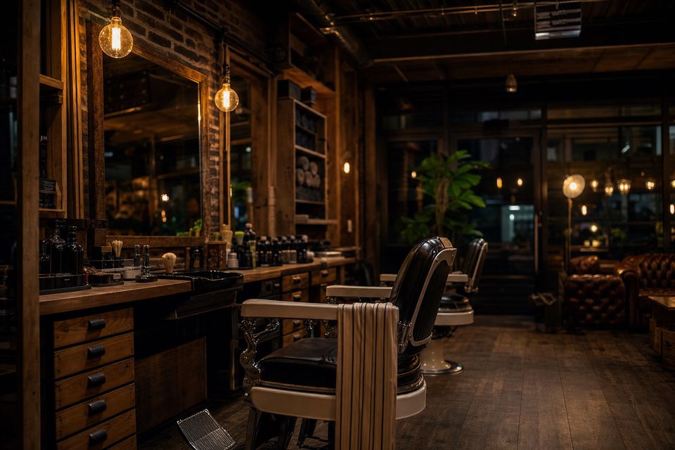 wide establishing shot of the interior, no people, the room itself is the subject